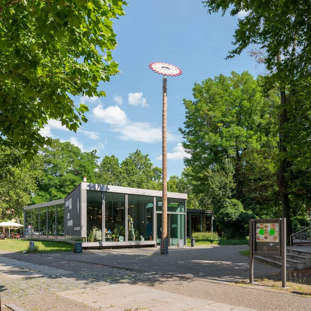 Cafe-Bau im Neubau der Galerie für Zeitgenösische Kunst